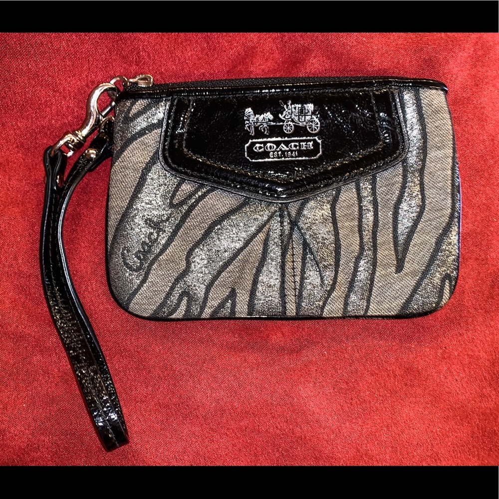 Authentic small Coach wristlet